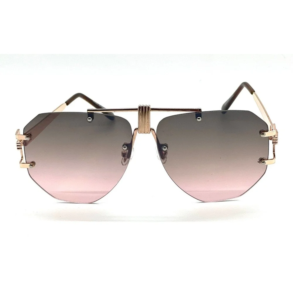 SUNGLASSES WOMEN CELEBRITY STYLE SHIELD FANCY FLAT TOP RETRO MODERN LENTES GAFAS